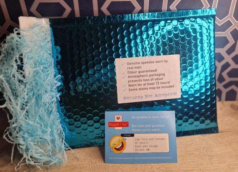 Sent direct to victims door Speedos smelling partner embarrassing prank to send to friend Speedo Sniff prank family or collegue!