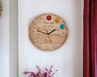 Personalised Recovery Token Display Clock - Chips - Personalized