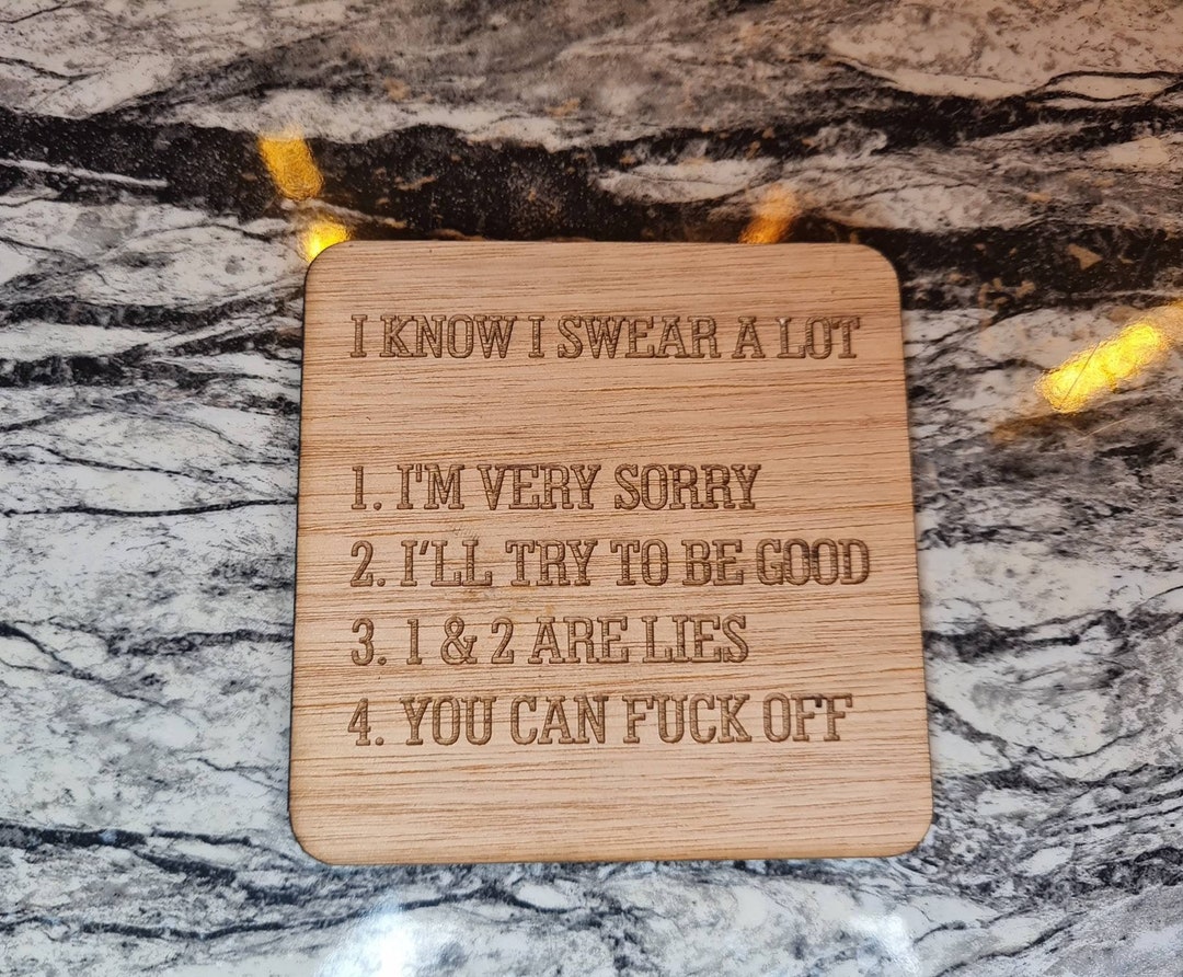 Funny Novelty Drinks Coaster Great Gift, Joke, Birthday, Valentines Day