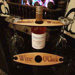 personalised double Champagne/wine butler. ***Your own choice of text*** anniversary gift? Valentines day? Birthday, Bespoke.