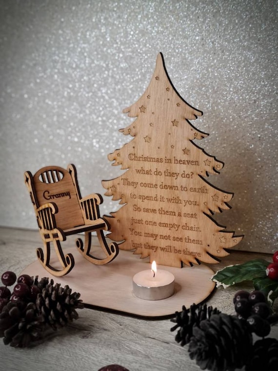 Christmas memorial candle Clearance