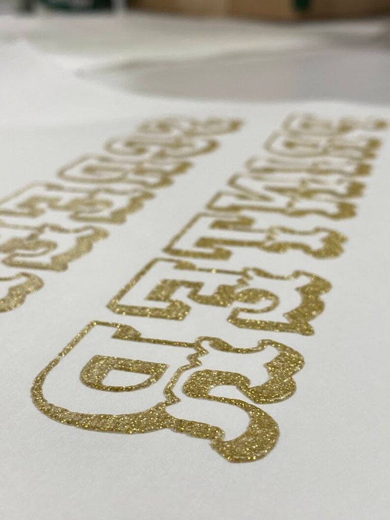 GLITTER Screen Print Transfer High Quality CUSTOM Screen Etsy