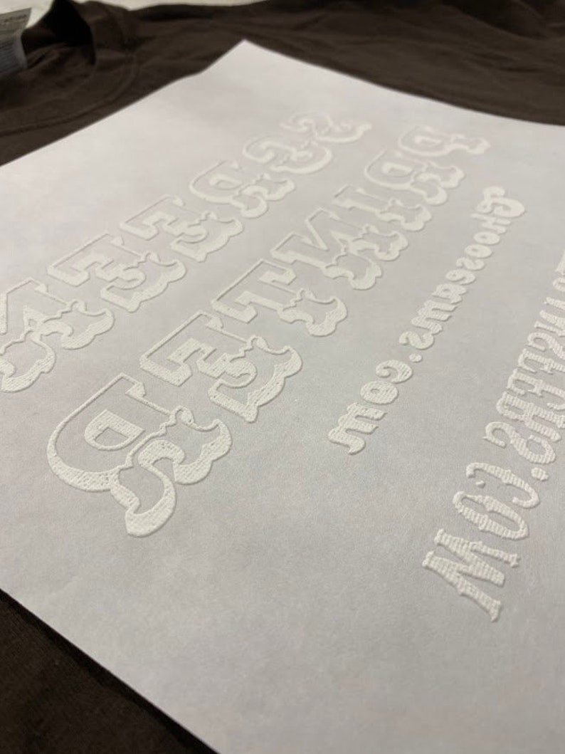 Screen Printed Transfers High Quality CUSTOM Screen Print Etsy