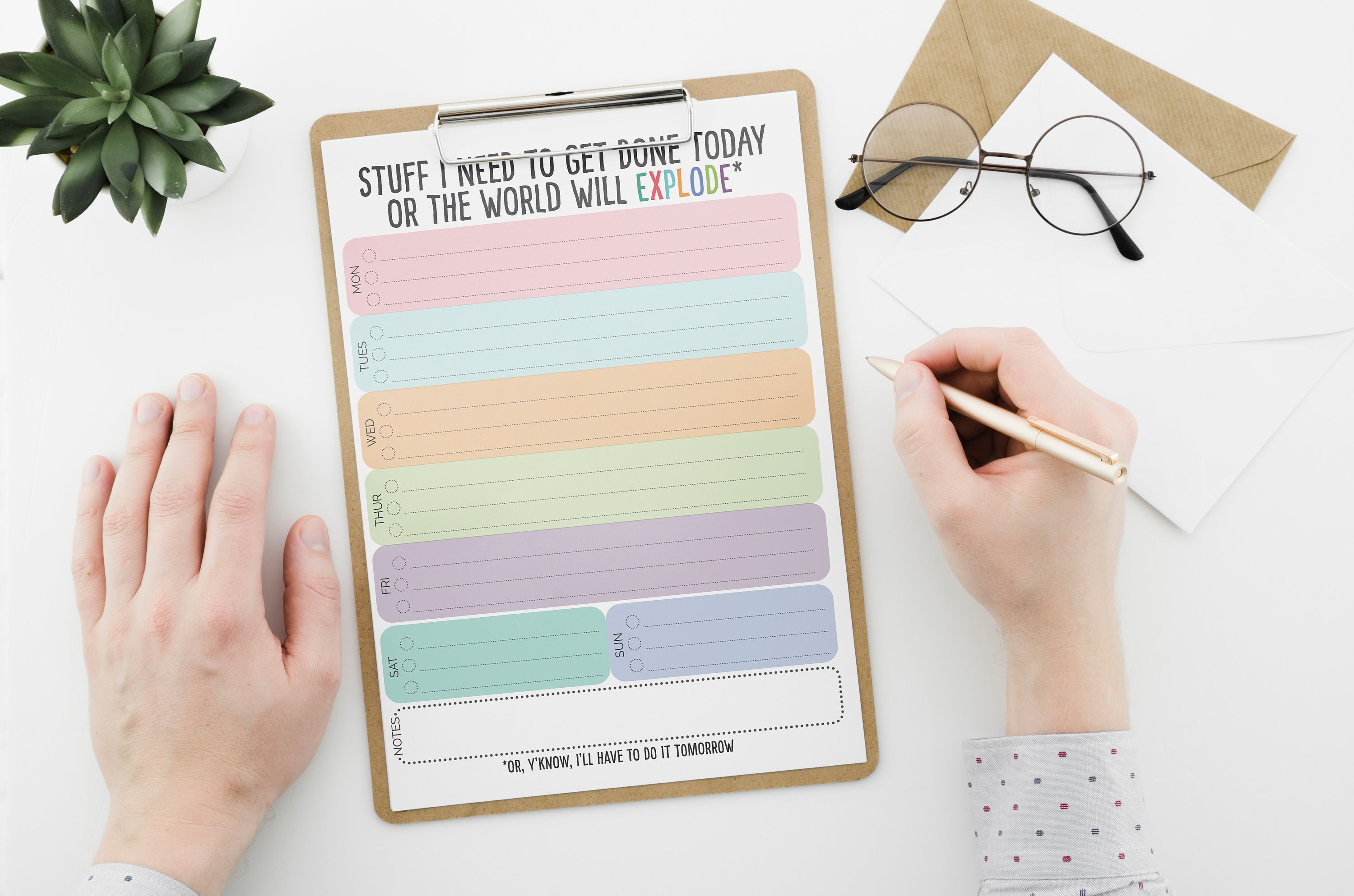 Funny To-Do Checklist Printable Editable PDF INSTANT | Etsy