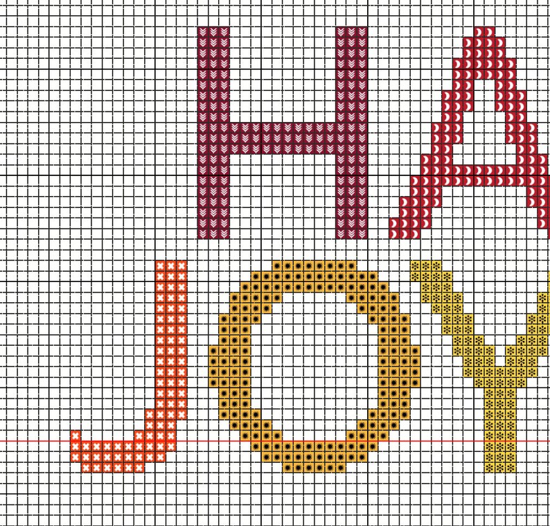 Happy, Joyous, and Free Cross Stitch Pattern INSTANT PDF DOWNLOAD - Etsy