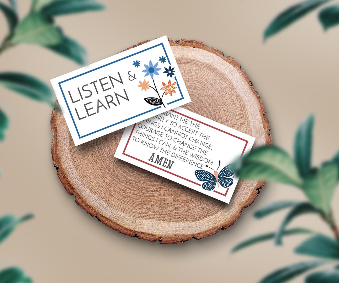 Printable Recovery Pocket Cards - Alanon, Coda, and Other 12-step ...