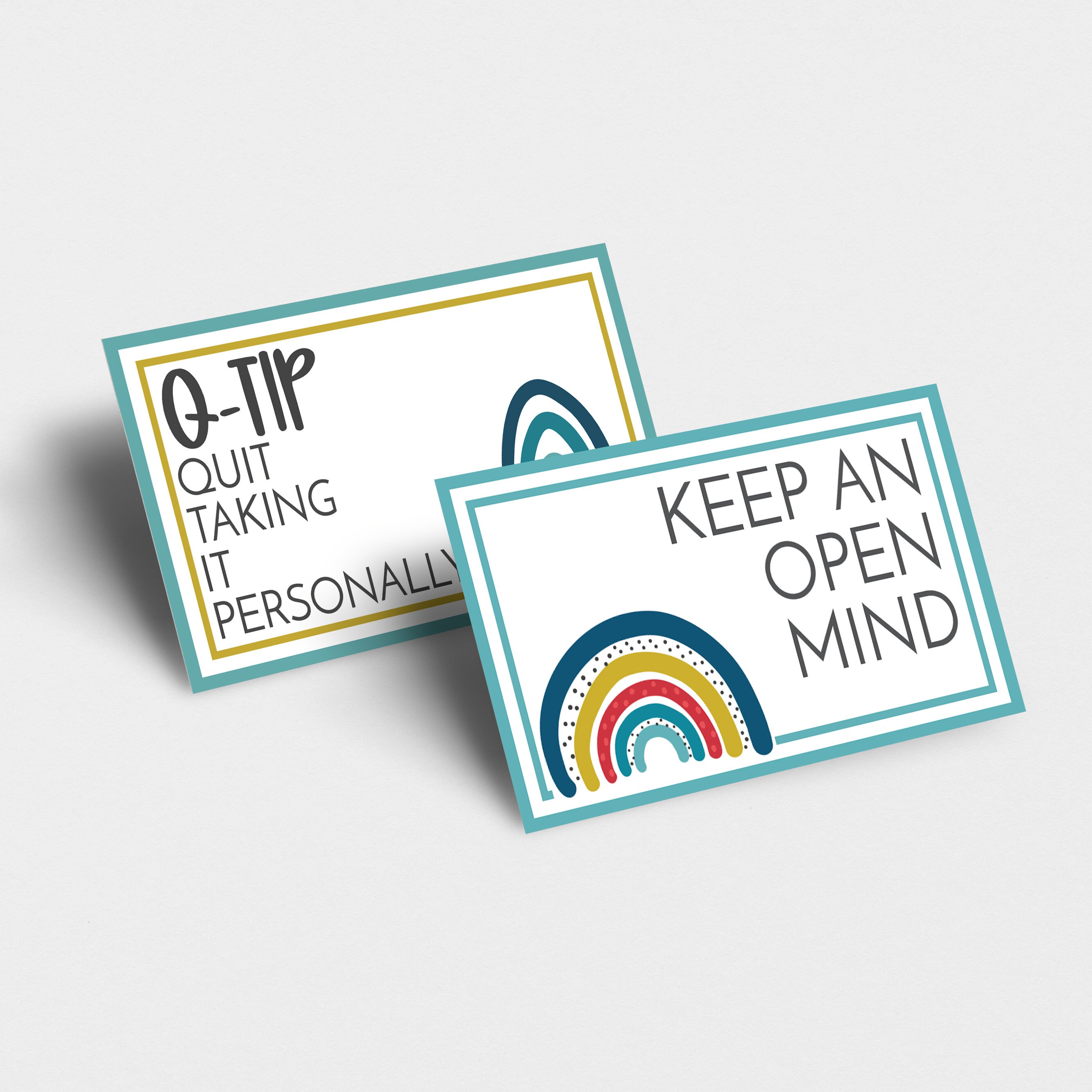 Rainbow Printable Recovery Pocket Cards Alanon Coda and - Etsy