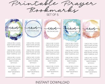 Printable Celtic Prayer Bookmarks - Caim Prayer of Serenity and Comfort - Set of 5 - Faith Gifts for Women (INSTANT DOWNLOAD)
