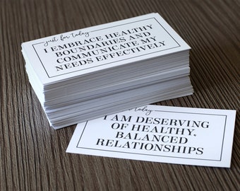 Uplifting Affirmation Cards Printable Set | Inspiring I Am Affirmations for Codependency Recovery & Mental Health (INSTANT PDF DOWNLOAD)