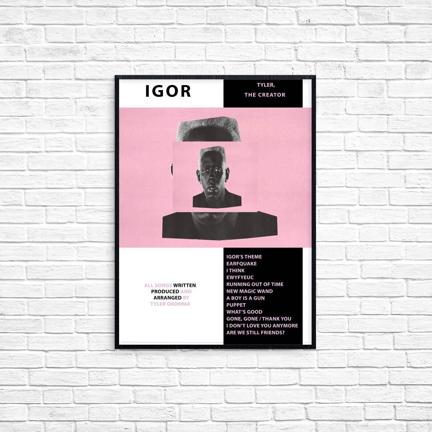 Tyler The Creator Album Flower Boy Rap Music Poster A5 A4 A3 A2 Sizes