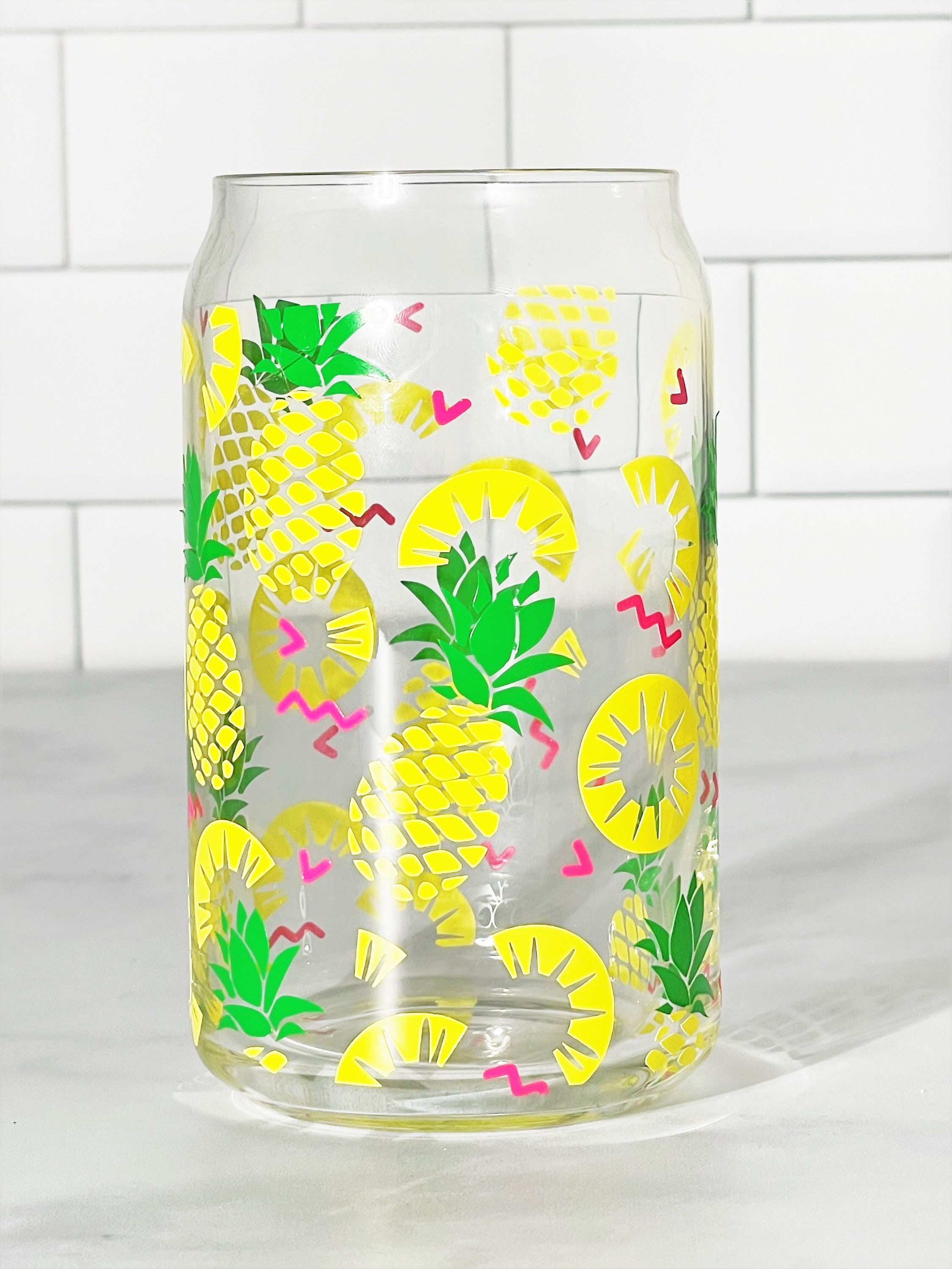 Pineapple Beer Can Glass Beer Can Glass Custom Beer Can Etsy UK