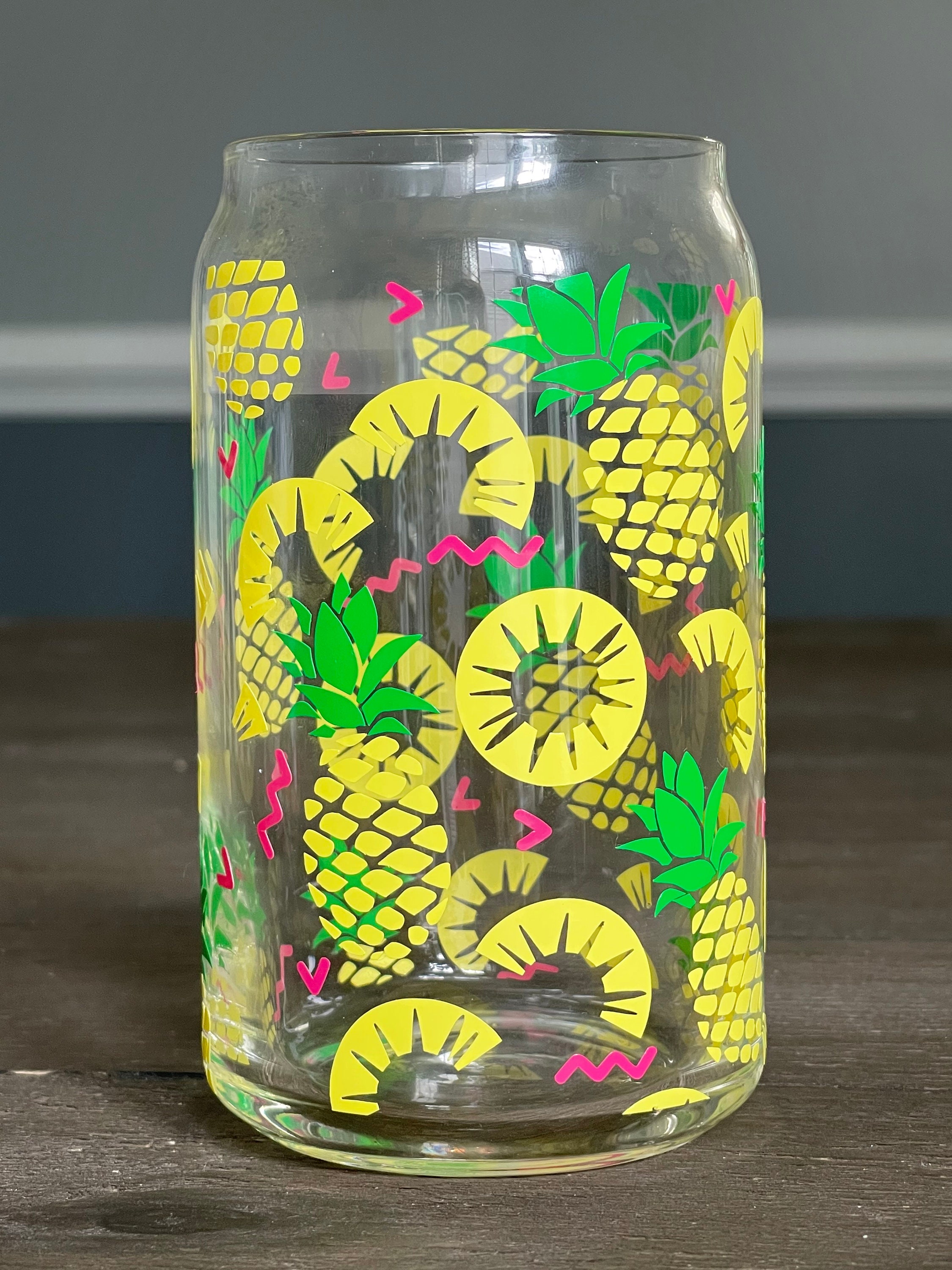 Pineapple Beer Can Glass Beer Can Glass Custom Beer Can Etsy UK