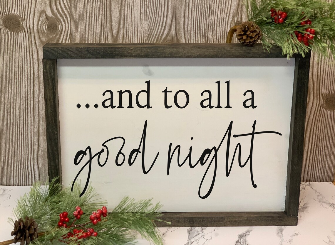 Christmas Eve Sign Wooden Christmas Sign Holiday Decor | Etsy