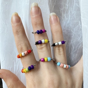 Pride Rings | Subtle Pride | Pride Jewelry | Gay Pride | Bi | Pan | Lesbian | Trans | Wire Wrapped Rings