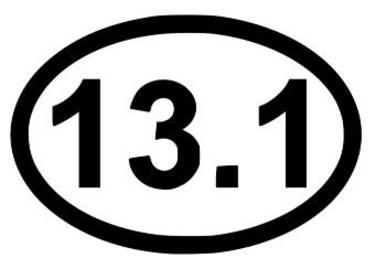 13.1 Half Marathon Decal Sticker Run Jog Runner *NEW