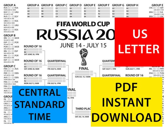 Printable World Cup Wall Chart