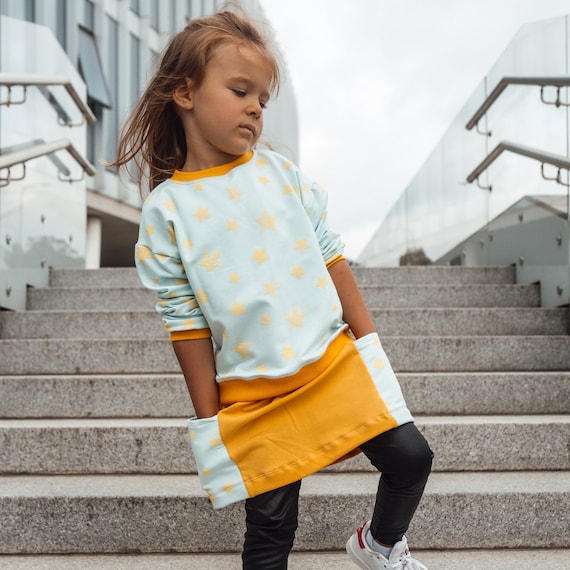 MUSTARD PANT RELAXED FIT IN FRENCH TERRY, CHILD MUSTARD PANT RELAXED FIT IN FRENCH TERRY, CHILD