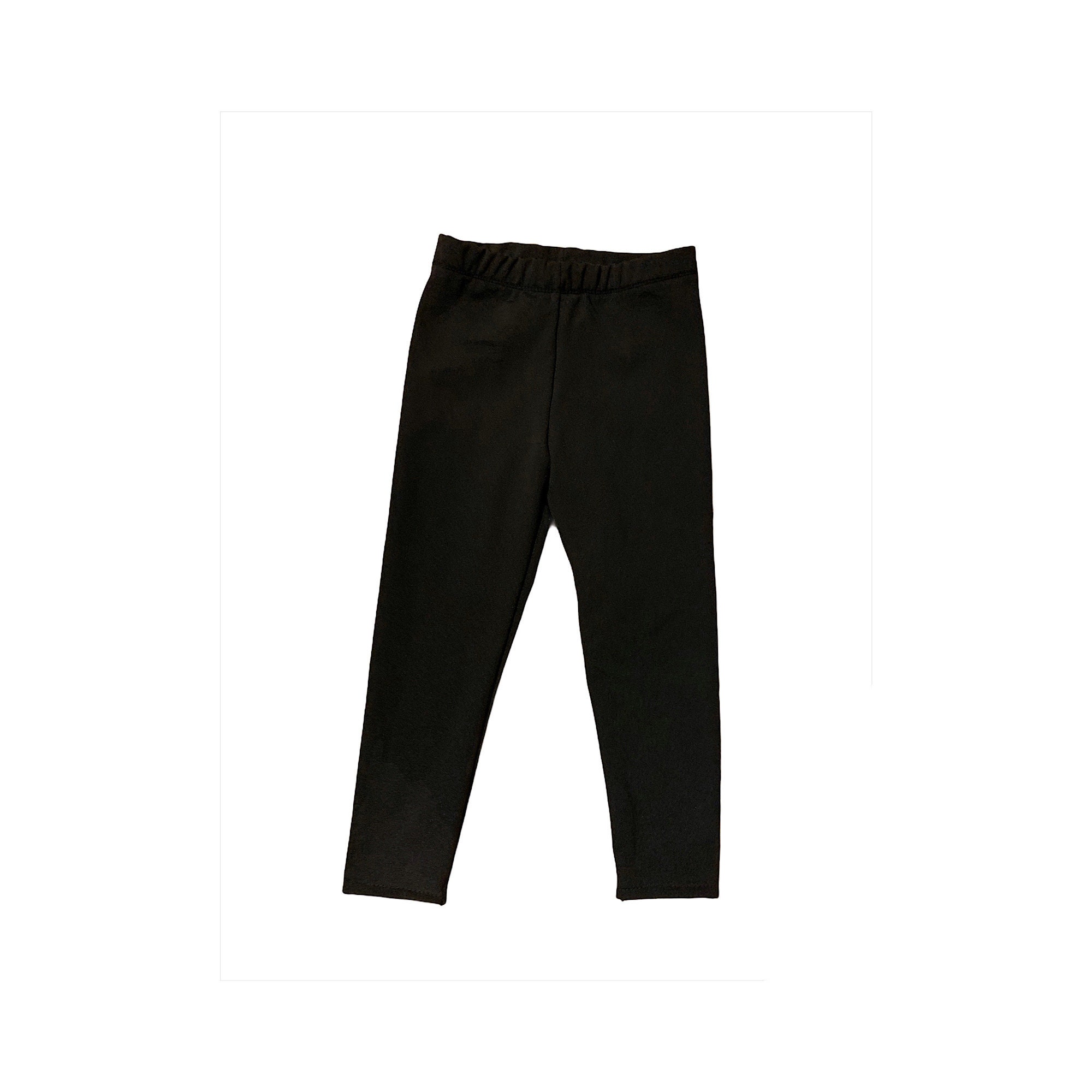 Warm Toddler Black Leggings Kids Leggings Girls Elastic Etsy India