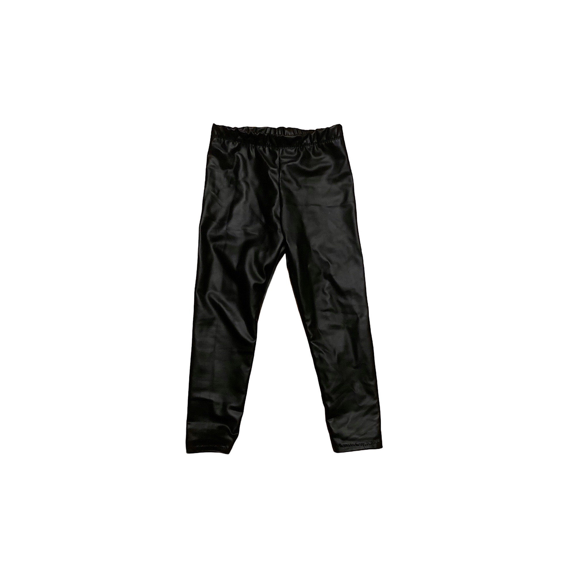 Black Faux Leather Pants – boogiikidz