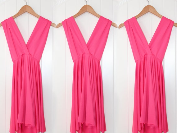 hot pink infinity dress