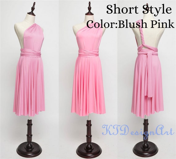 blush pink convertible dress
