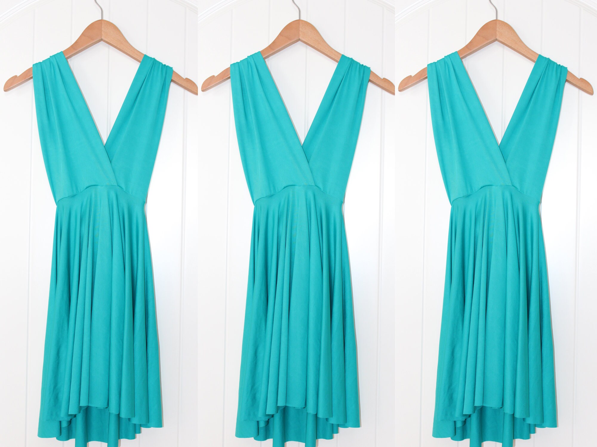 infinity dress teal green