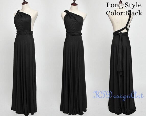 black convertible dress