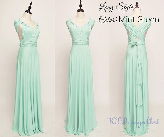 mint green infinity dress
