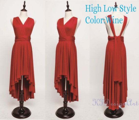 wine infinity dress