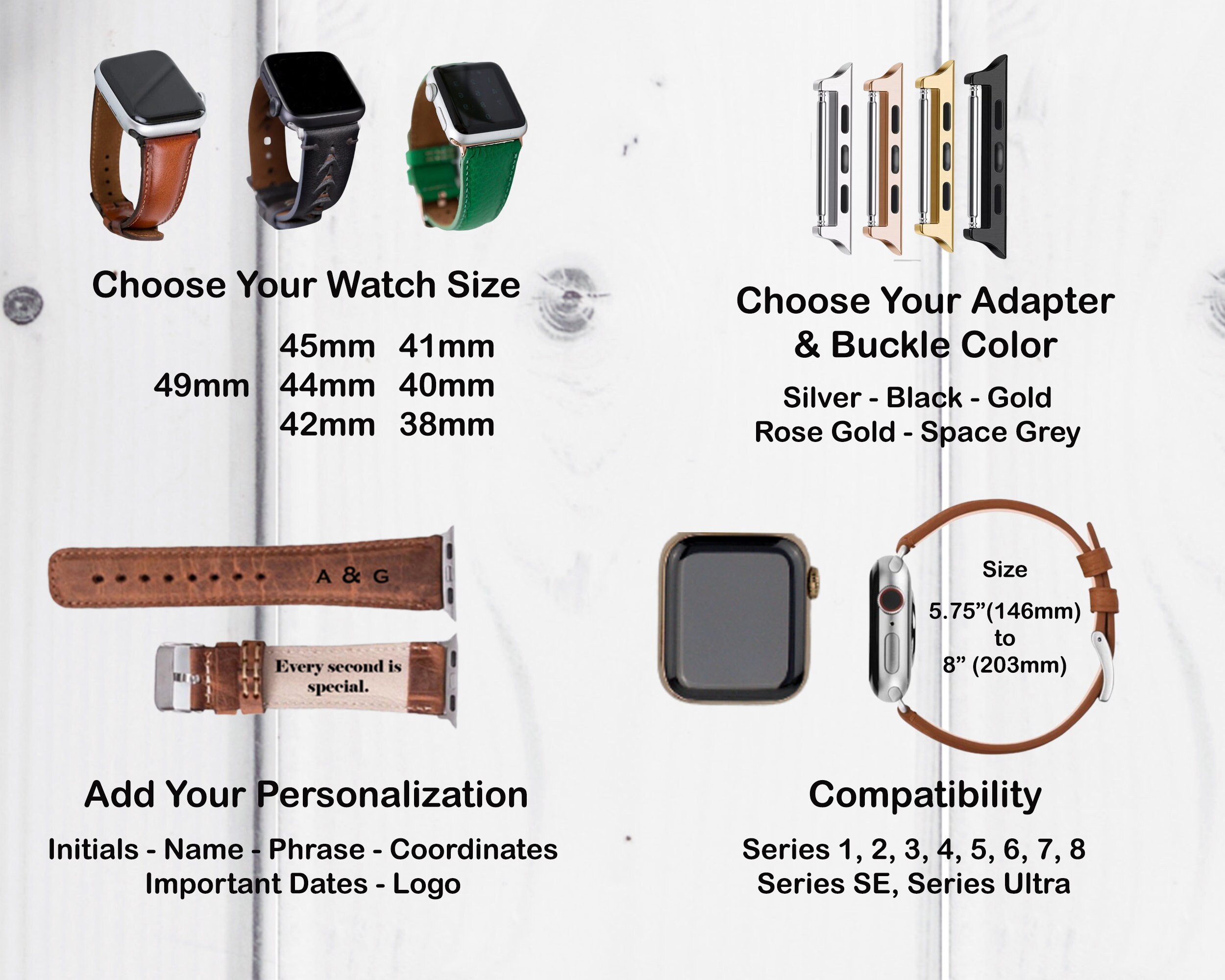  Moolia Braided Leather Strap Compatible with Apple Watch Band  38mm 40mm 41mm 42mm 44mm 45mm 49mm Women Vintage Thin Replacement Strap