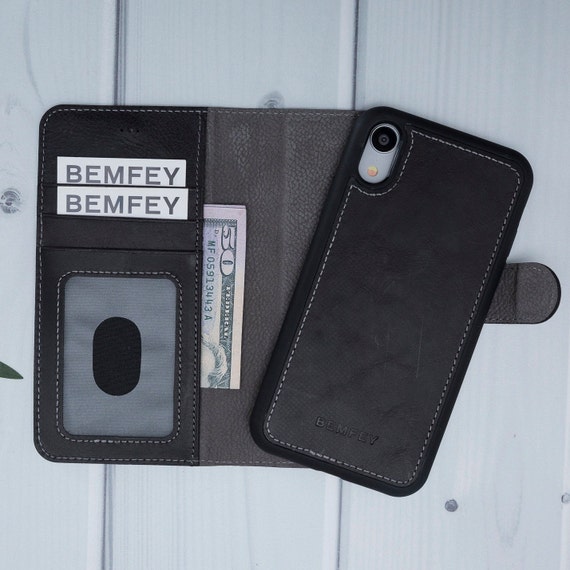 Gray Apple Iphone Xr Leather Wallet Case Handmade Magnetic - Apple Leather Wallet Case Iphone Xr Gray Apple Iphone Xr Leather Wallet Case Handmade Magnetic - Apple Leather Wallet Case Iphone Xr