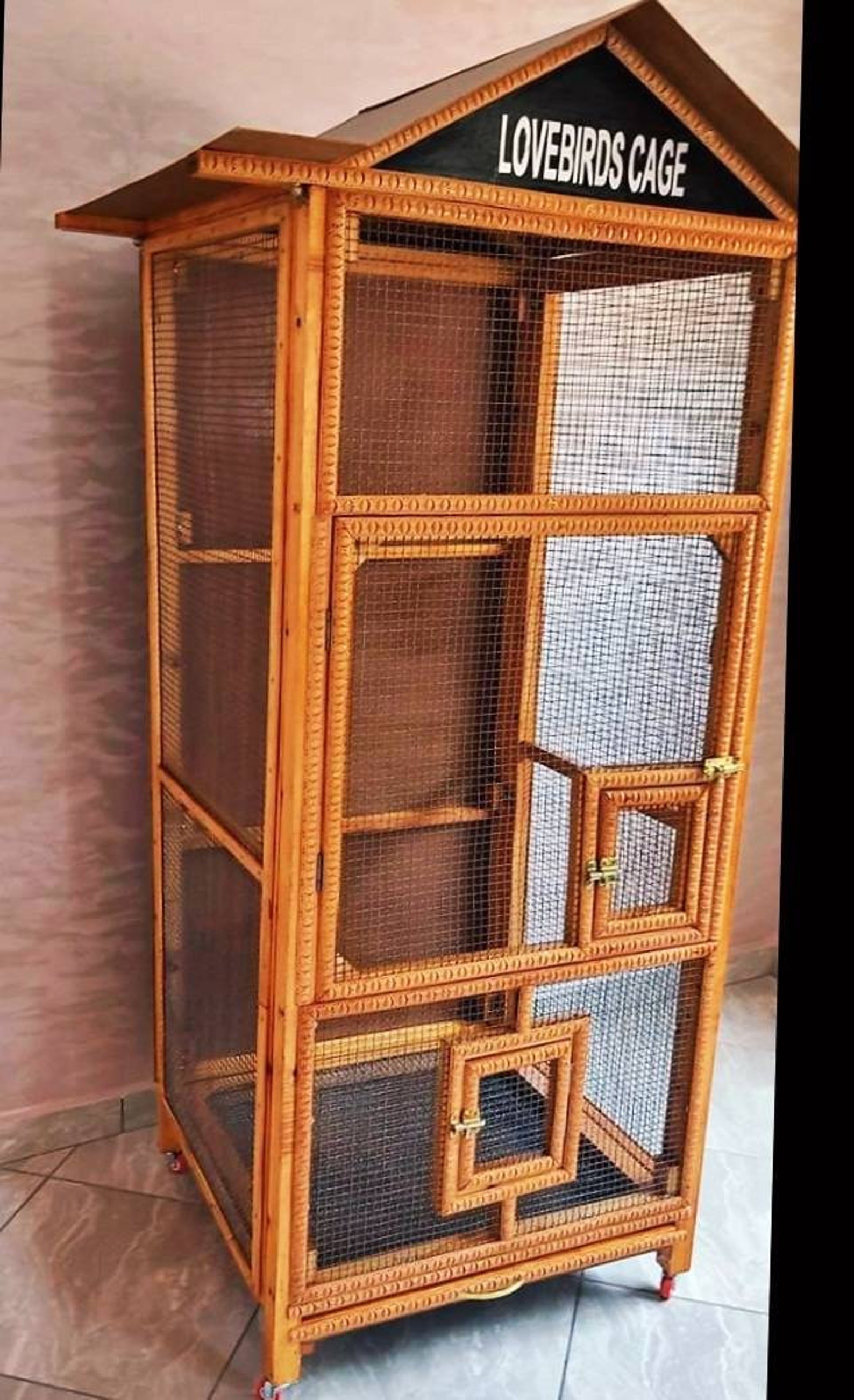 Bird cages canary cage fancy bird cage handmade wooden Etsy