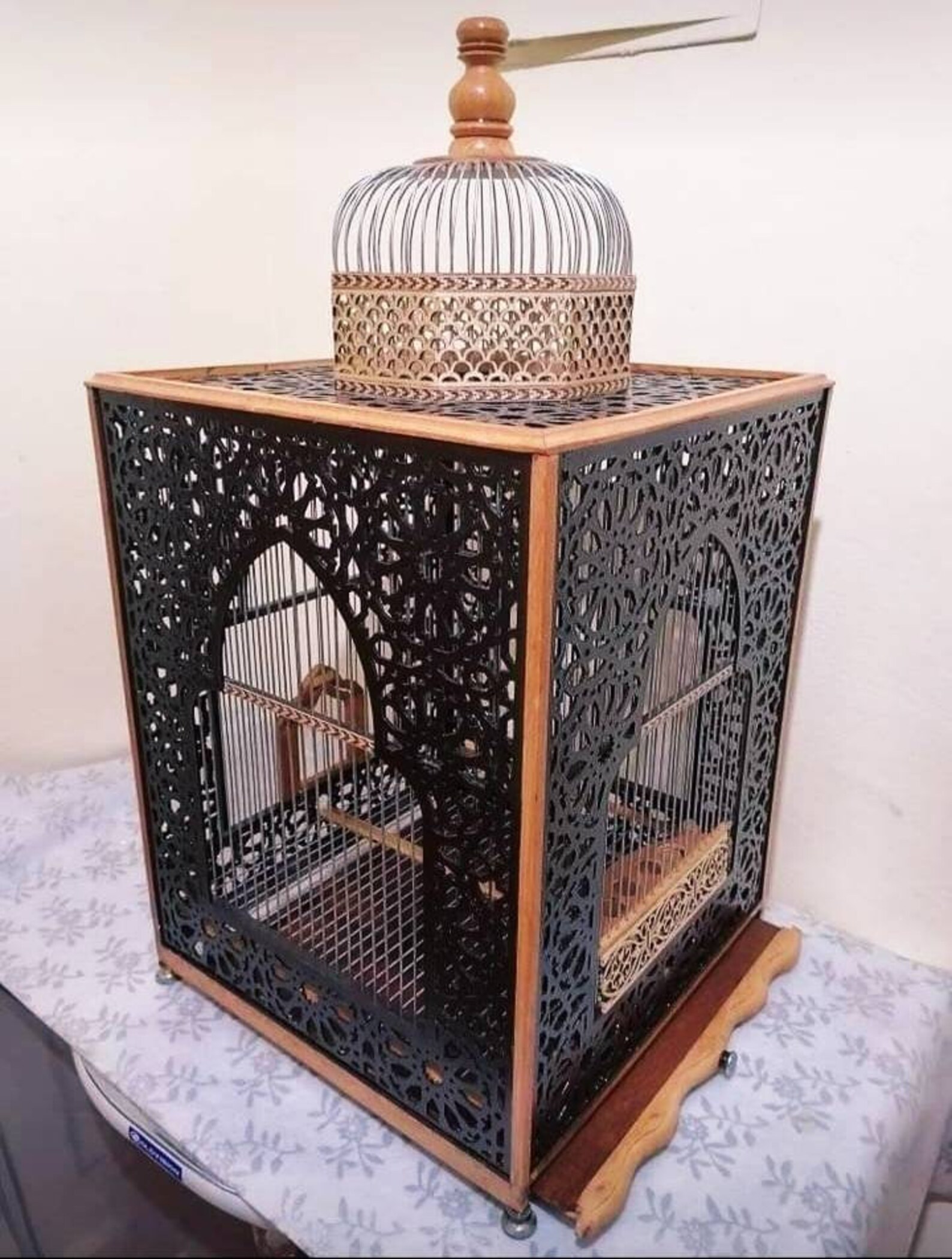 Canary cage fancy bird cage handmade wooden bird cages Etsy