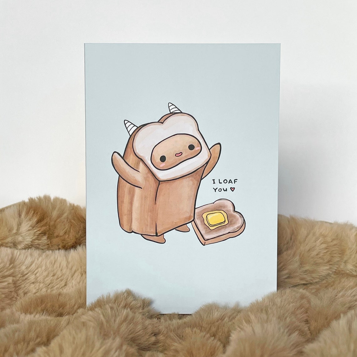 I Loaf You Card Valentine's Day Card Cute Love Card Etsy