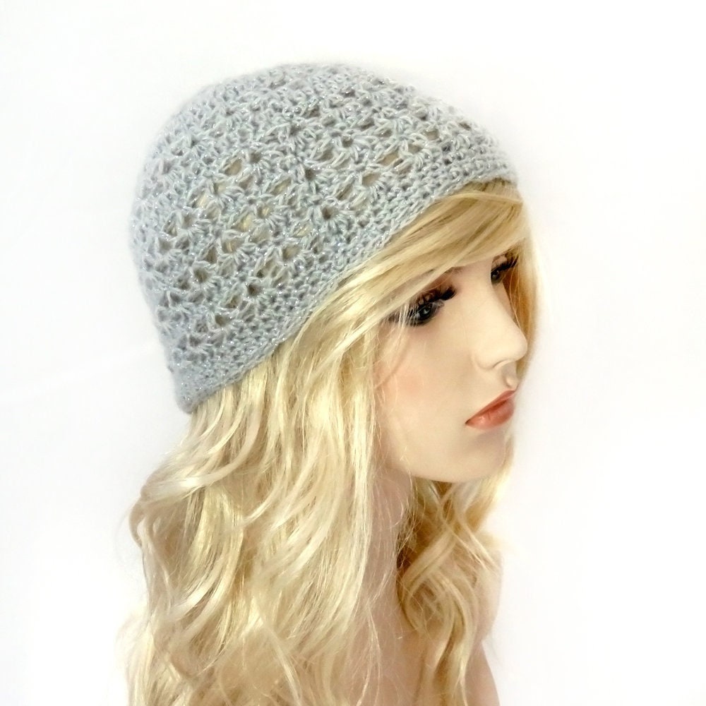 Lacy Beanie Crochet Beanie | Etsy 