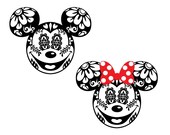 Mickey Sugar Skull svg diy Family Sugar Skull t-shirt Sugar Skull Iron On Files for Cutting Machines svg pdf dxf Disney Sugar Skull svg