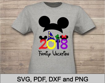 Family Vacation, Disney Family Vacation svg, diy Family Vacation tshirt, files for Cutting Machines svg pdf dxf png, Disney inspired Vector