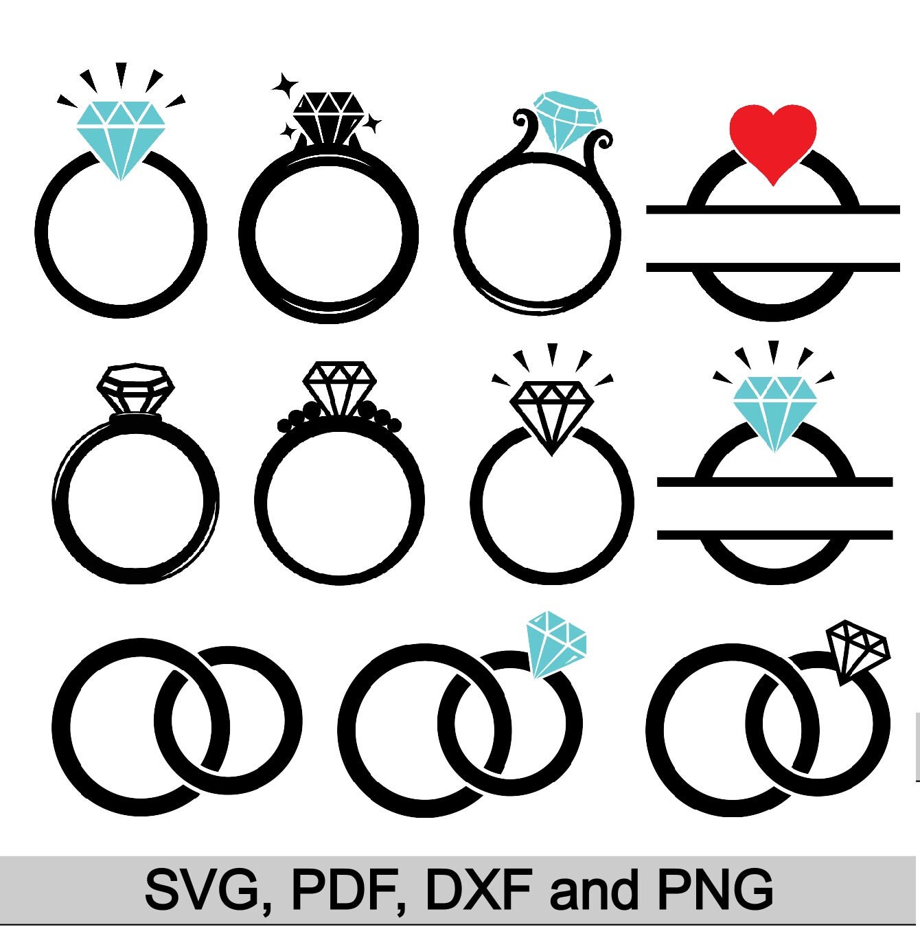 Free Free 131 Engagement Ring Wedding Ring Svg SVG PNG EPS DXF File
