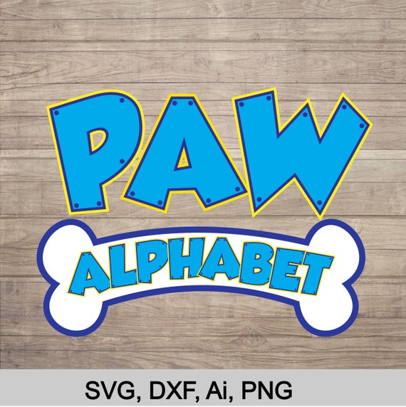 paw patrol letters svg free paw patrol letters svg free