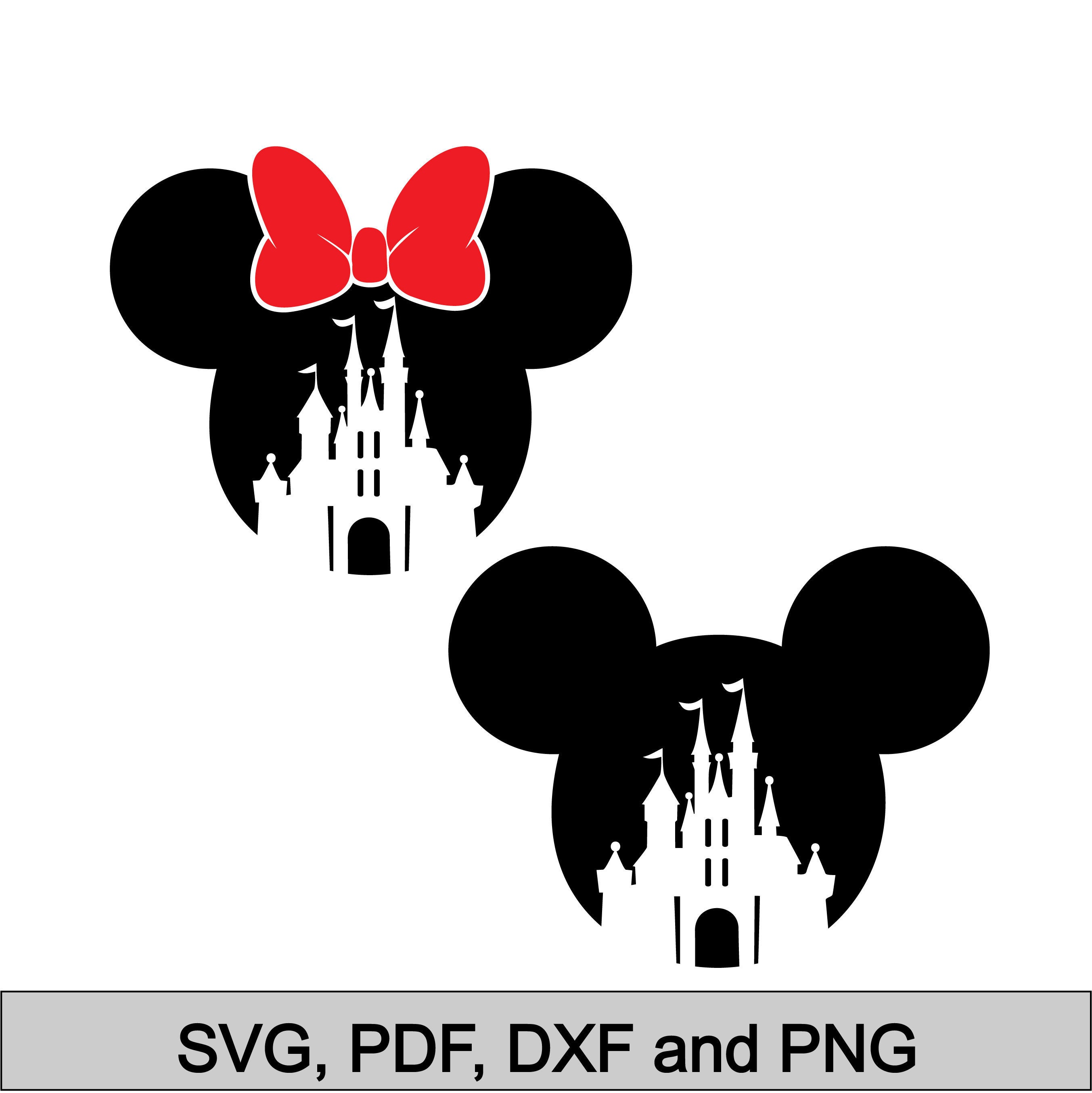 Download Minnie Ears with Castle svg Minnie Mickey svg Disney ...