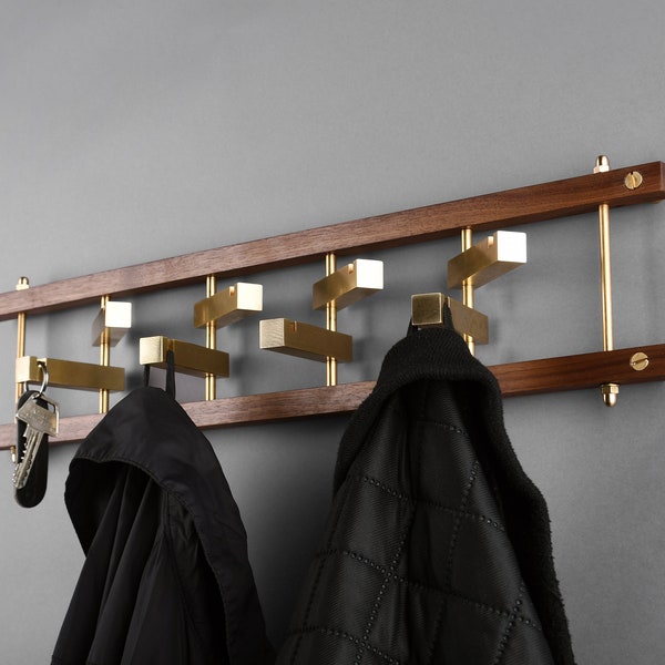 BRICK coat rack - coat hanger wall mount, room storage, folding coat rack, modern wall decor