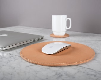 OX mousepad - Genuine Leather, office desk accessories, computer desk, leather mouse pad