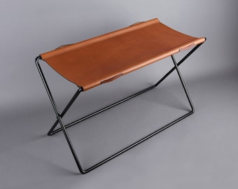 OX stool special - leather stool, stool chair, interior design, danish design, nordic design
