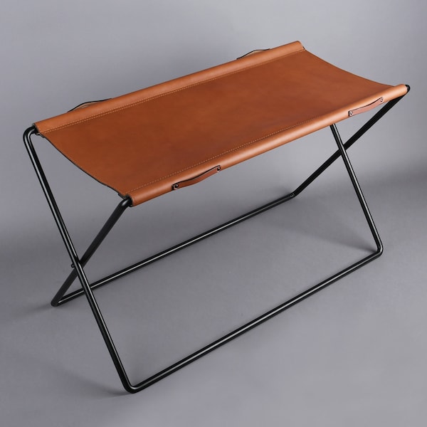 OX stool special - leather stool, stool chair, interior design, danish design, nordic design