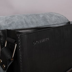 OX bag leather bags, bag for women, bag for men, shoulder bag, genuine leather image 5