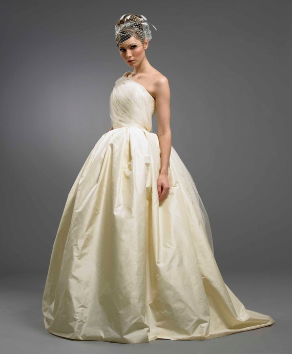 Champagne Col Sz 10 Thai Silk Silk Trim Wedding Dress Etsy