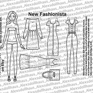 New Fashionista Printable Paper Doll - Prosthetic Arm Fashion Doll ...