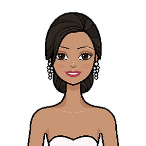Wedding Dresses 5 Paper Doll - Printable Paper Doll - Hispanic Latina ...