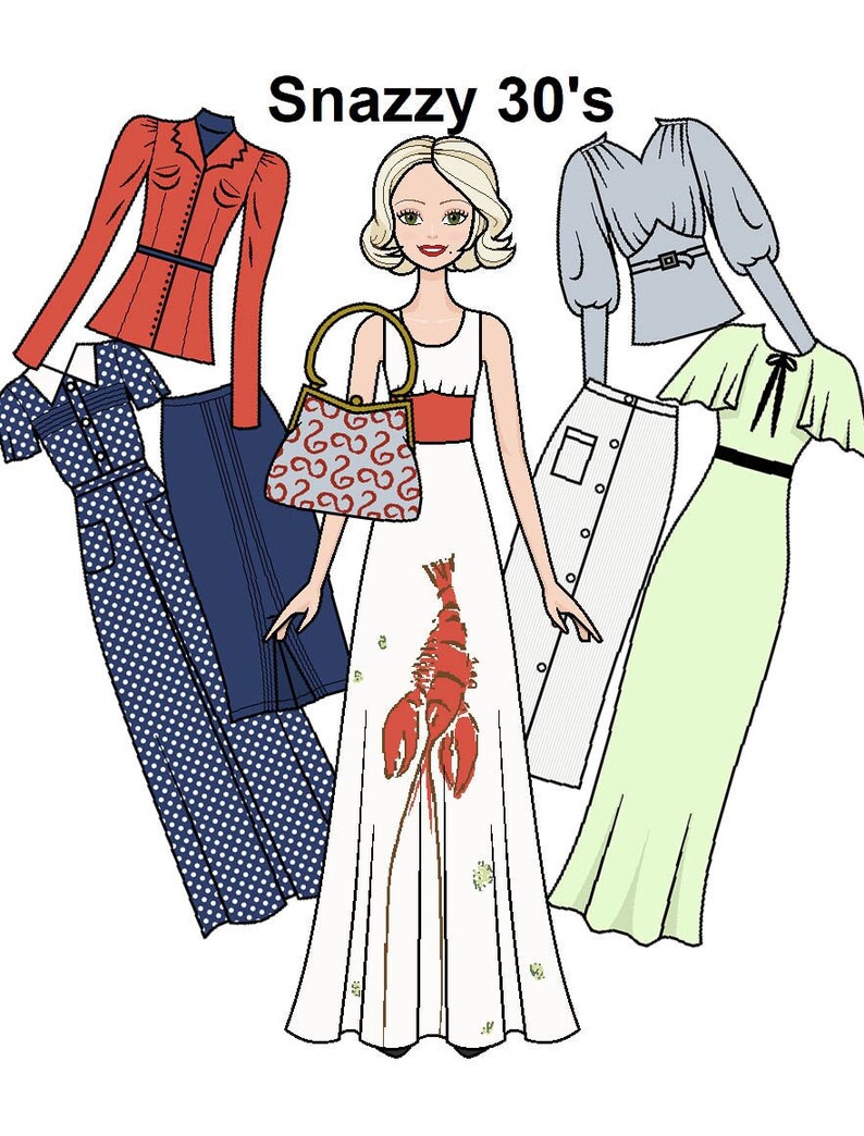 Snazzy 30 s Paper Doll Blonde Printable Paper Doll 60s Etsy Canada Snazzy 30 s Paper Doll Blonde Printable Paper Doll 60s Etsy Canada