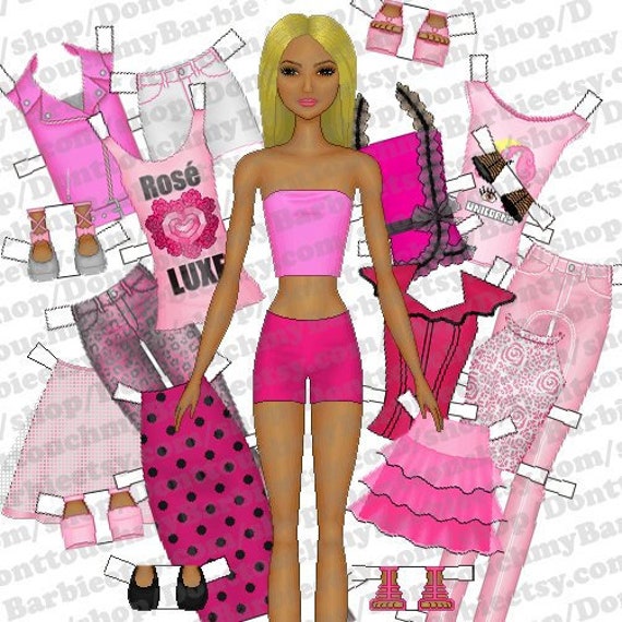 barbie paper dolls printable